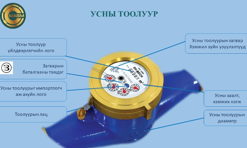 Монгол улсад 
- хүн, мал эмнэлгийн оношилгоо, эмчилгээ;
- аюулгүй байдлыг хангах;
- байгаль орчныг хамгаалах;
-улсыг батлан хамгаалах;
- худалдаа, үйлчилгээний тооцоо-нд ашиглах хэмжих хэрэгслийг заавал шалгалт баталгаажуулалтад хамруулна гэж заасны дагуу цэвэр усны төлбөр тооцоонд ашиглаж байгаа УСНЫ ТООЛУУРыг заавал шалгалт баталгаажуулалтад хамруулна. 
⚙️Ямар хэмжих хэрэгсэлд шалгалт баталгаажуулалт хийх вэ?
Шалгалт баталгаажуулалтад хамрагдах хэмжих хэрэгслийн тэмдэглэгээ, шошго нь дараах шаардлагыг хангасан байна.
-хэмжих хэрэгслийн үйлдвэрлэгч, загвар, дугаар ба таних тэмдэг, хэмжил зүйн үзүүлэлтүүд;
-импортоор нийлүүлэгч аж ахуйн нэгж байгууллагын нэр эсвэл таних тэмдэг;
-стандартад заасан холбогдох шаардлага;
-хэмжих хэрэгслийн загварын баталгааны тэмдэг;
-монгол, англи, орос аль нэг хэл дээр.
⚙️Усны тоолуурын баталгаажуулалт хоорондын хугацаа
DN 15 мм                                                          6 жил
DN (20-25) мм                                                   2 жил       
DN (32-40) мм                                                   2 жил
DN (50-80) мм                                                   2 жил
DN 100 мм                                                        2 жил
DN 100-аас дээш мм                                        2 жил
(Тоолуур хэмжих хэрэгсэл / Мэйжүрмэнт ХХК-ий импортолдог усны тоолуурыг зургийг ашиглав.)